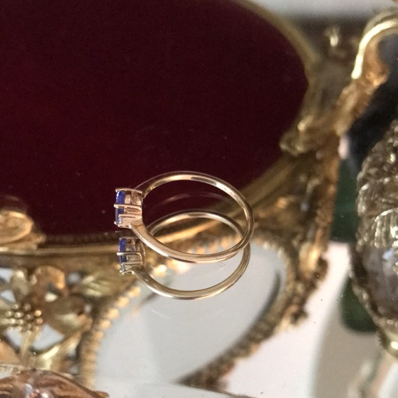 14K Yellow Gold Oval Tanzanite Ring Size 6.5 - Picture 10 of 11